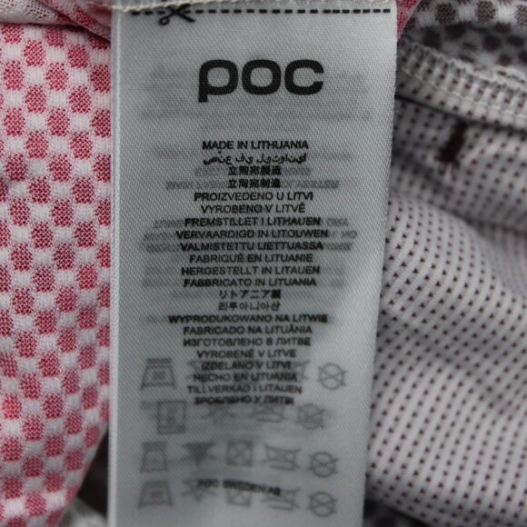 POC Pure Cycling Shirt Mens 2XL XXL Pink/Red/Beige 3/4 Sleeve MTB Bike Jersey - Picture 11 of 16